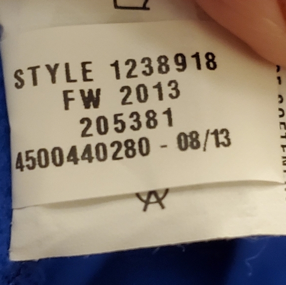 Under Armour COLD GEAR Loose Jacket SMALL Medium Athletic Blue  White Full Zip - Picture 3 of 5